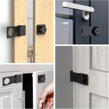 Security Hasp Lock Security 3 Digit Combination For Wardrobe Drawer Cabinet Door