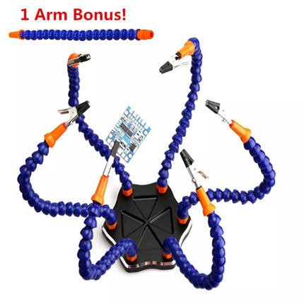 6+1 Hand Solder 3rd Hand Soldering Iron Stand Holder Station Clamp Helping Tool