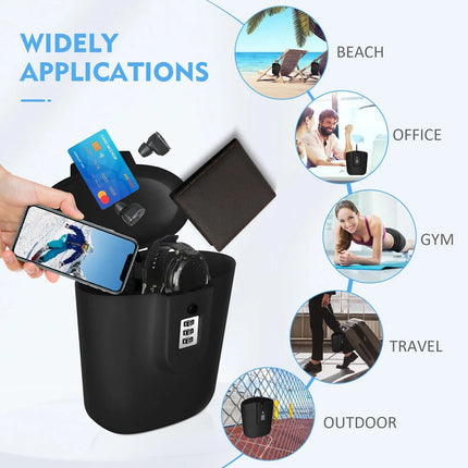 Portable Safe Box Storage Cabinet Combination Lock Lockable Safe Case Box