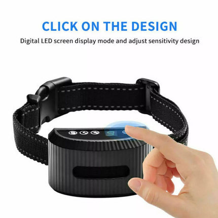 Auto Anti Bark Dog Collar Rechargeable Stop Barking Non-Shock Humane Waterproof
