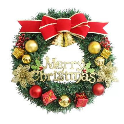 Artificial Christmas Door Wreath Xmas Wall Window Tree Hanging Ornament Decor