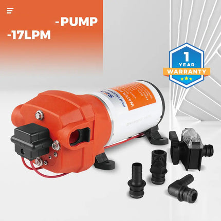 Supreme 12V 17LPM Water Pump Caravan, Motorhome, Camper Trailer, Boat