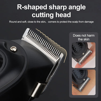 Professional Barber Electric Hair clipper LED display screen charging Trimmer
