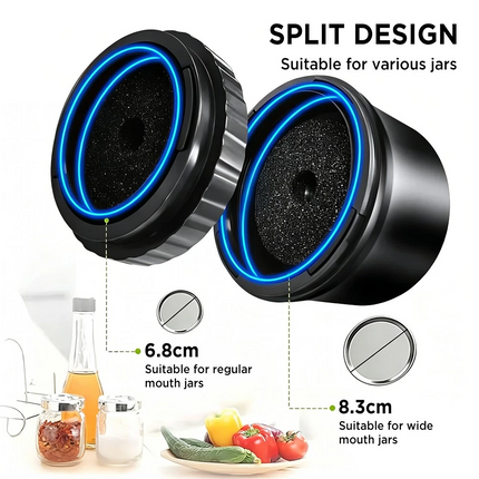 Electric Mason Jar Vacuum Sealer Kit For Wide Mouth And Regular Mouth Mason Jars