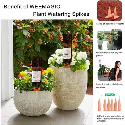 8 Pcs Plant Self Watering Stakes Spikes Automatic Terracotta Probe Watering