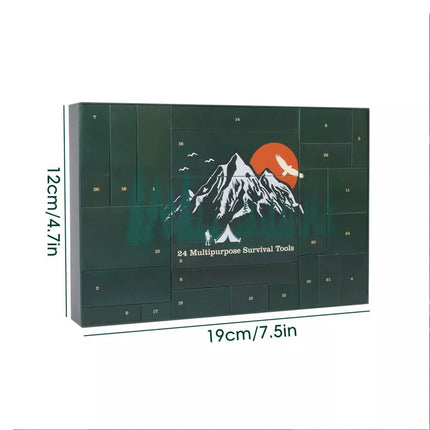 Snow Mountain Survival Tool Advent Calendar Survival Kits 24 Day Christmas Countdown Random blind box