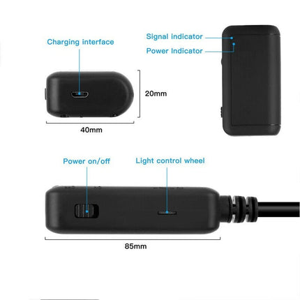 WIFI Endoscope HD 5MP Borescope Inspection Camera Waterproof For iPhone Android 2M