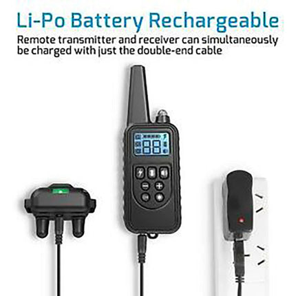 Electric Dog Training Collar Dog Anti Bark Stop Rechargeable Waterproof w Remote