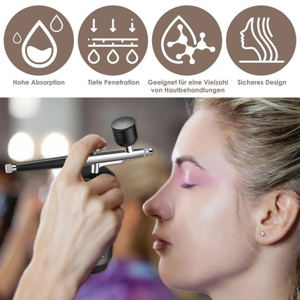 Cordless Airbrush Kit with Compressor Handheld Rechargeable Air Brush Gun Kit