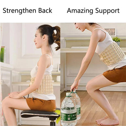 Decompression Lumbar Support Belt Waist Air Traction Brace Spinal Back Relief