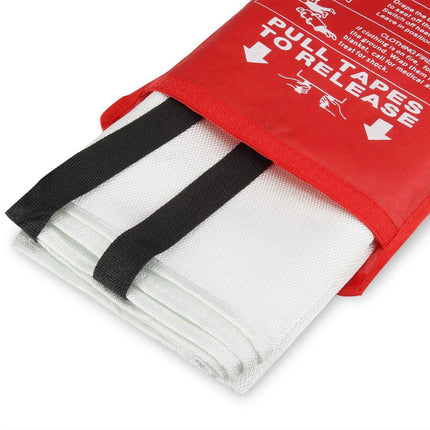 2PK Fire Blanket 1mx1m For Home Kitchen Office Caravan Emergency Australian Standard