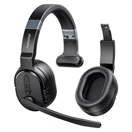 Removable Trucker Driver Headphone Over Ear Wireless Bluetooth Headset Mic