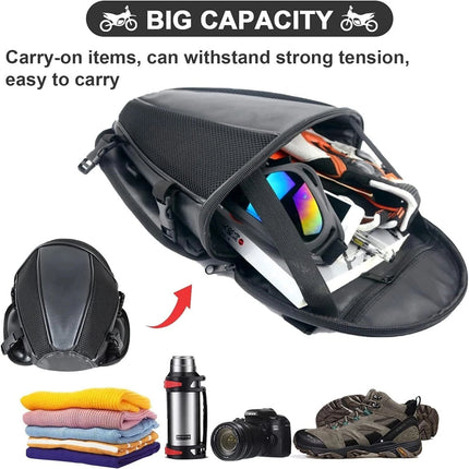 Motorcycle Tail Bag Rear Seat Bag Shoulder Backpack Touring Bag Waterproof