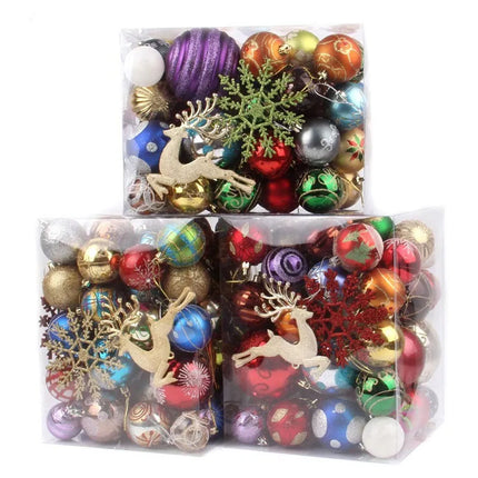 Christmas Tree Baubles Balls Decor Ornament Xmas Party Decorations Gift Pack Mix Value Pack