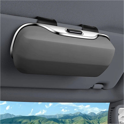 1 Pcs Auto Car Sun Glasses Holder Case Box Glasses Clip Visor Card Ticket Organizer