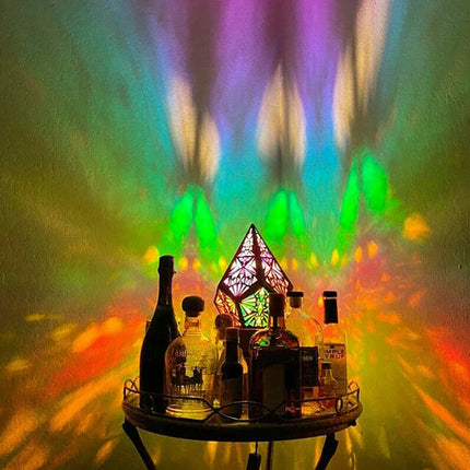 3D Bohemian Light Polar Star Large Floor Lamp Colorful Projection Night Lamp AU