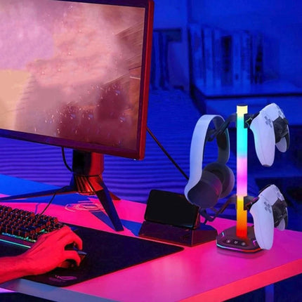 RGB Gaming Headphone Stand Headset Hanger Holder Rack Desktop Display Holder AU