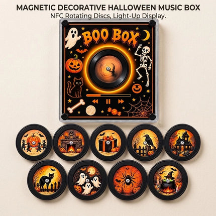Magnetic NFC Music Box Creative Rotating Record Player Acrylic MP3 9 Tracks AU