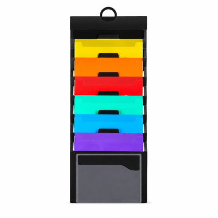 Multi Layer Wall Mounted File Organizer Accordion Bag Portable Document Storage
