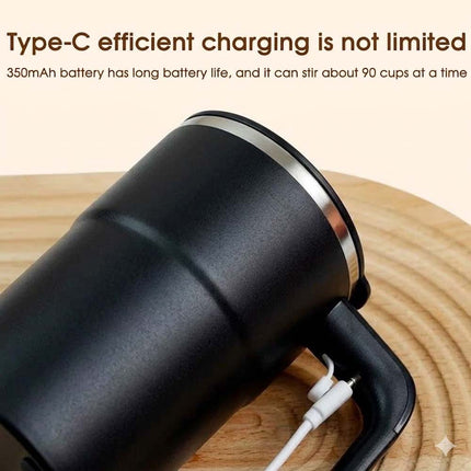 380ml Electric Self Stirring Mug with Rechargeable Function – Black