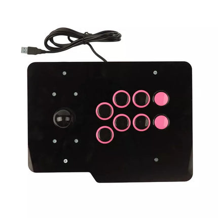 Wired USB Arcade Fighting Stick Joystick Gaming Controller Video Game For PC