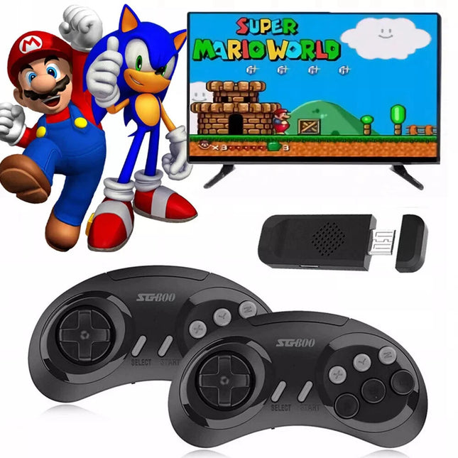 4600 4K HDMI Pre-Loaded Retro Game Stick Console 2X Wireless Controller Video