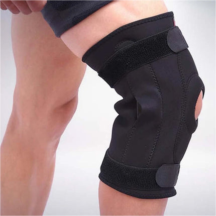 Adjustable Double Metal and Hinged Knee Brace Support Protection Arthritis Sport L
