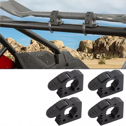 4PCS QuickFist Rubber Clamps – Shovel Axe Holder – 1 /2 Pair 25-40mm Diameter
