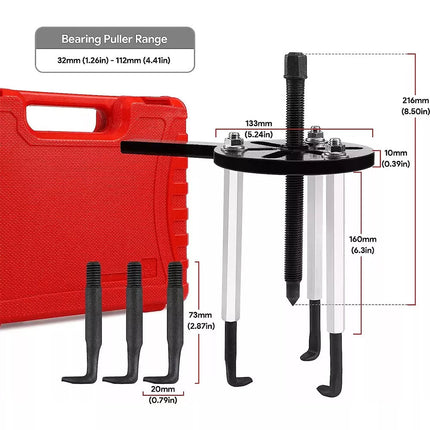Bearing Disassembly Puller Inner Hole Puller Removal Tool Three-Jaw Puller Set