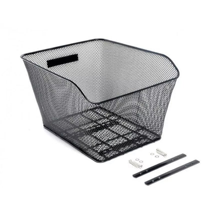 Bike Bicycle Rear Wire Mesh Basket For Hybrid Flat Bar Road MTB