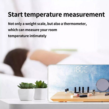 Bathroom Scale Small Portable Body Weight Scales Digital Mirror Scale Mini Scale