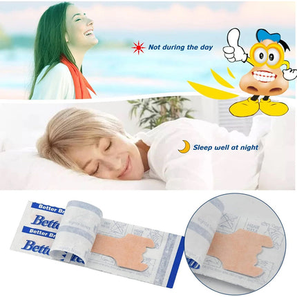 100pc Nasal Strips Stop Snoring Help Breathe Better Easy Right Anti Snore Nose Strips Large
