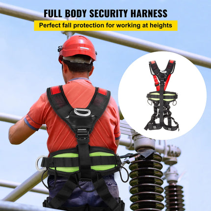 Protection Rock Tree Climbing Full Body Safety Harness Equipment Fast 22KN