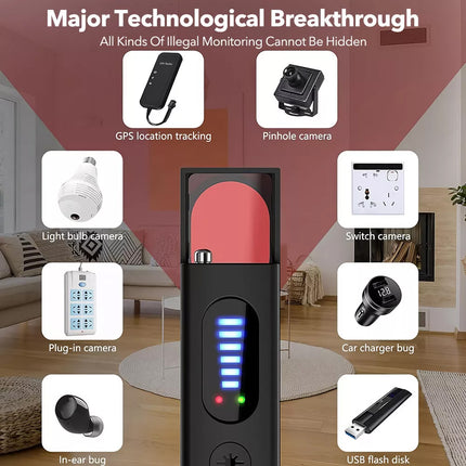 Hidden Camera Detector Bug Detector Anti Spy Kits Scanner Bug Finder GPS Tracker