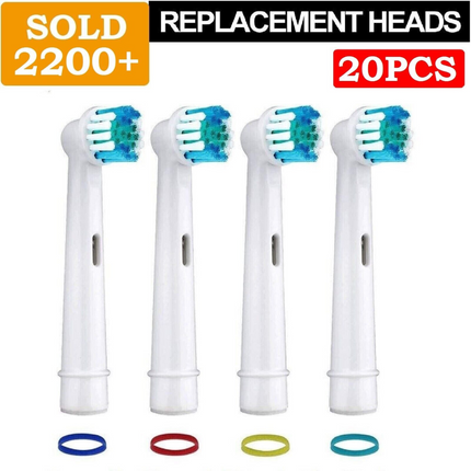 20 Electric Toothbrush Heads Oral B Compatible Replacement Brush Precision Clean