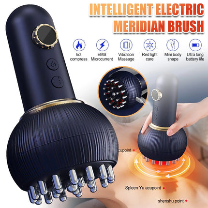 Electric Lymphatic Drainage Machine Meridian Body Massage Brush Microcurrent