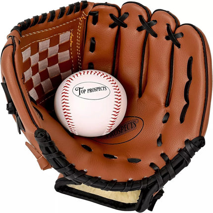Premium Leather Baseball Glove with one Free Baseball