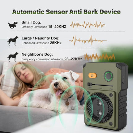 Outdoor Anti Bark Device Ultrasonic Dog Barking Control Stop Repeller Trainer