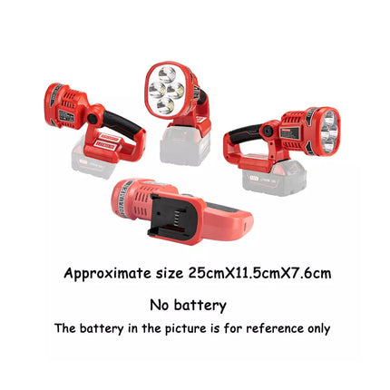 LED Work Light Torch Lamp For Milwaukee M18SLED-0 18V Li-ion Battery Cordless