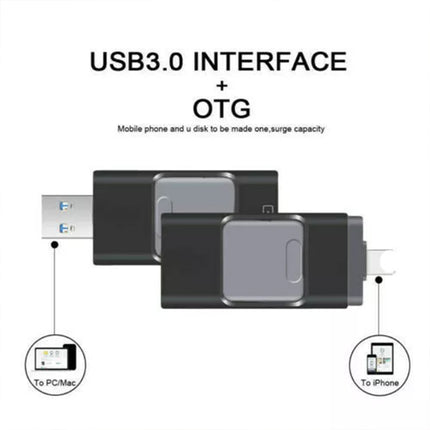 256GB USB i-Flash Drive Memory Photo Stick For iPhone iPad Laptop Pendrive