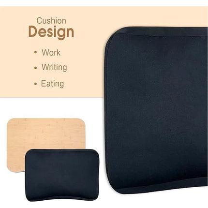 Portable Lap Tray Desk Cushion Computer Laptop Table Pillow Read Workstation Black
