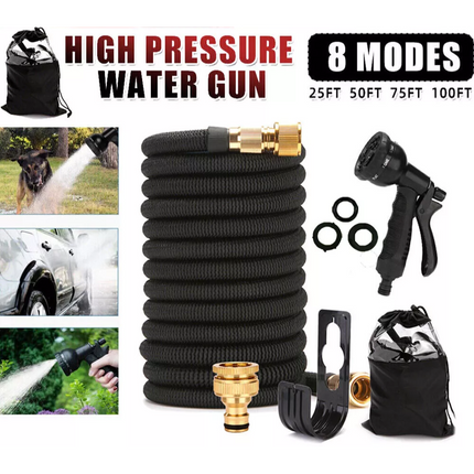 Pocket Hose Copper Bullet | With Spray Nozzle Gun | Expanding Garden Hose