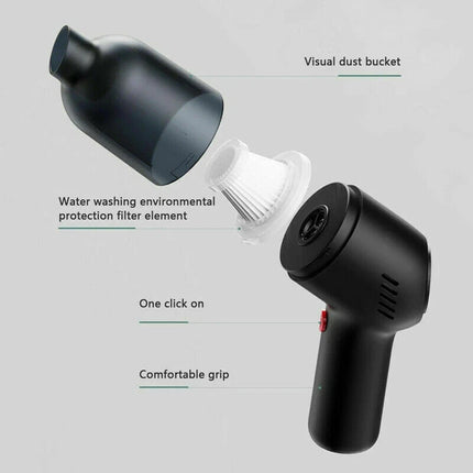 8000Pa Car Vacuum Cleaner Portable Cordless Handheld Rechargeable Wet Dry Duster
