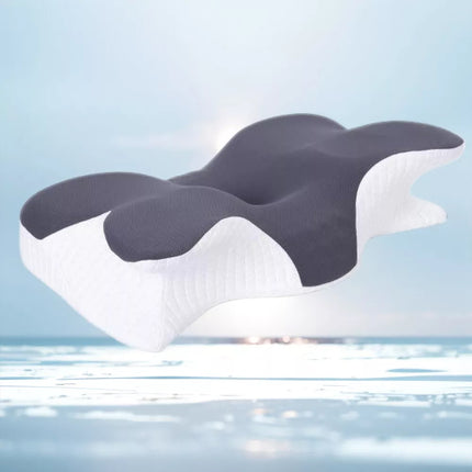 Ergonomic Butterfly Memory Neck Pillow Comfortable Sleeping Orthopedic Pillow Grey