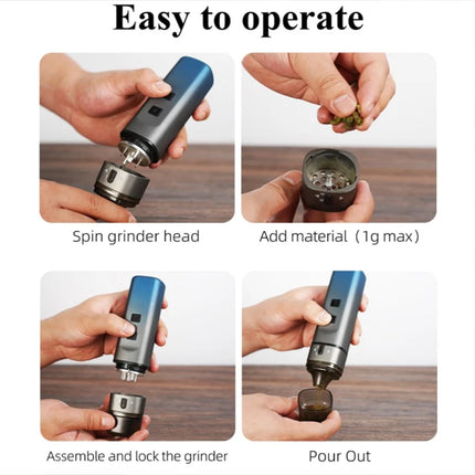 USB Electric Herb Grinder Portable Tobacco Mill Spice Crusher Small Machine
