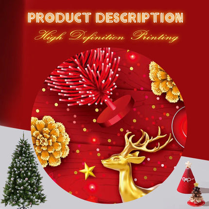 12 PCS Christmas Gift Bags Tote Drawstring Party Xmas Reusable Paper Wrapping Pattern 3