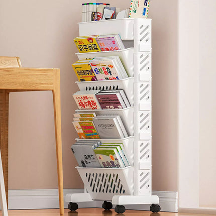 Home Removable Bookshelf Organizer Storage Shelf Beside Desk Adjustable Rack