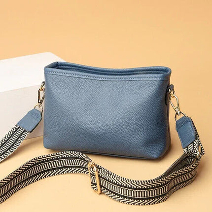 Leather Bags for Women Purse Handbag Small Crossbody Bag Tote Bag Shoulder Blue