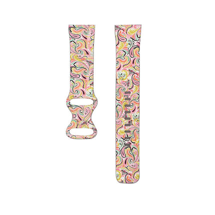 For Fitbit Versa 3 4 Sense 2 Smartwatch Soft Silicone Band Strap Graffiti