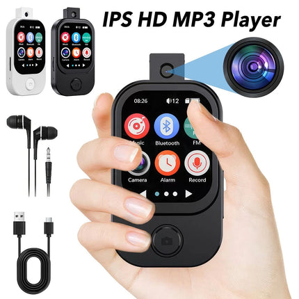 MP3 Player Touch Screen Bluetooth Music Speaker FM Radio Voice Recording W/ Cam